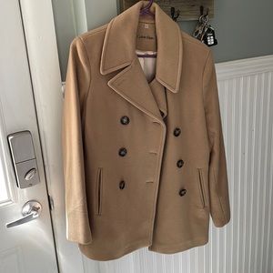 Tan Calvin Klein Pea coat